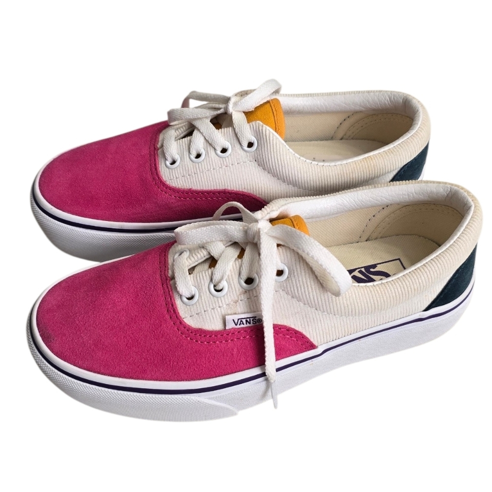 Vans Pink and Cream Sneakers Size 6 W, 4.5 M,